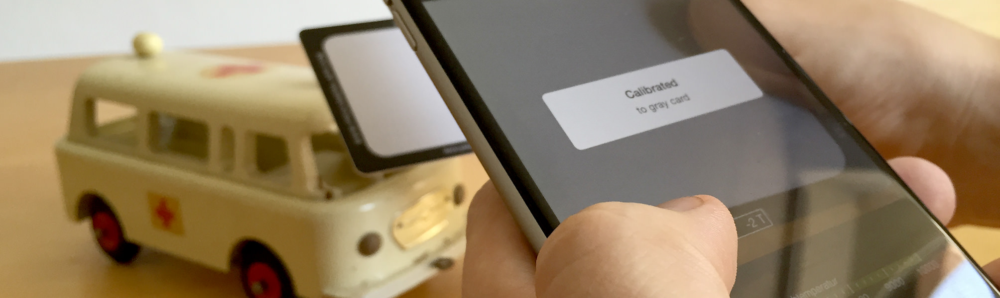 ProCamera Graycardcalibration with ProCamera GrayCard