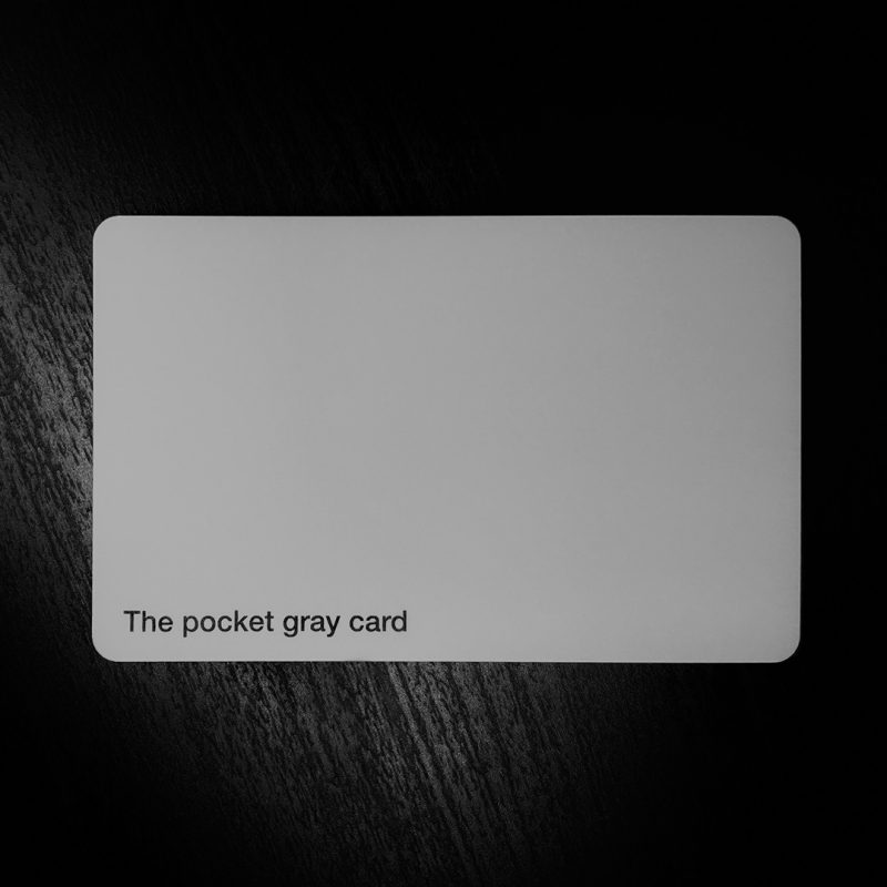 ProCamera Pocket Gray Card 2 Front