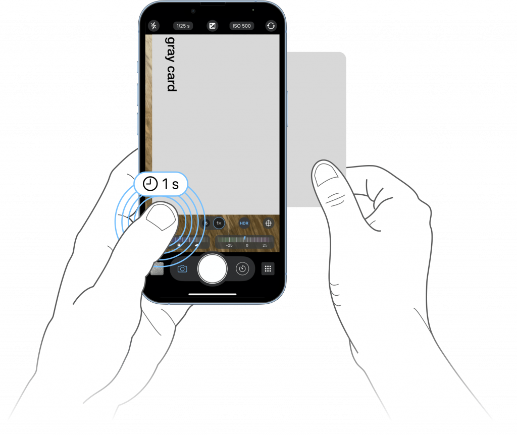 ProCamera Graycardcalibration with ProCamera GrayCard