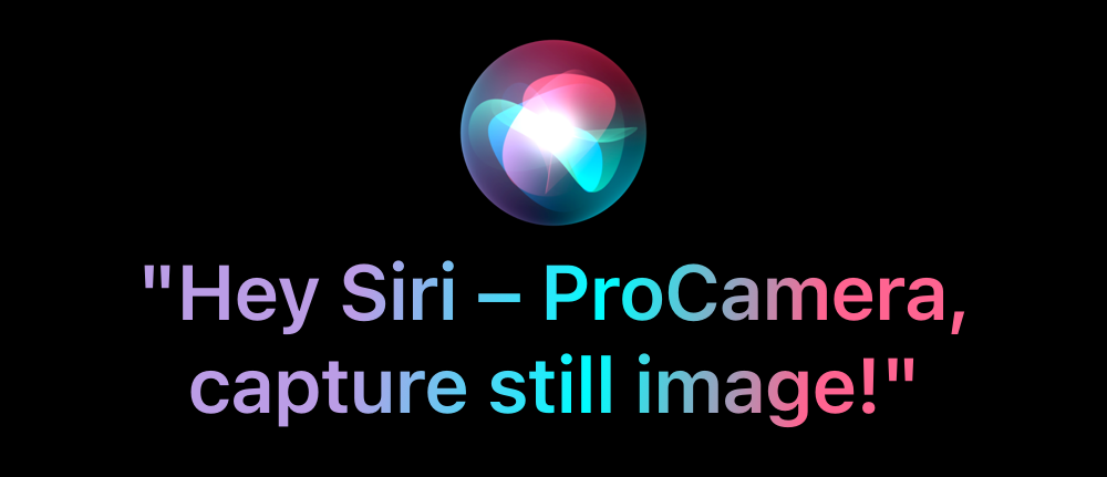 ProCamera Siri command