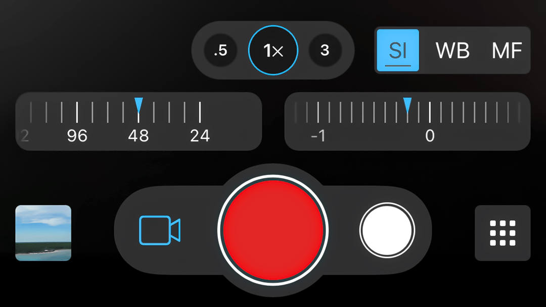 Semi automatic SI mode in ProCamera's video mode