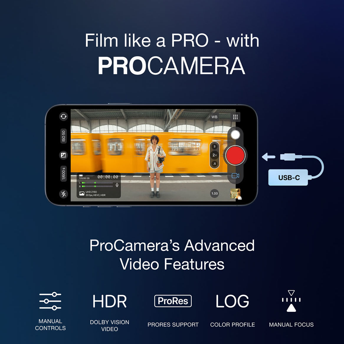 ProCamera App Video Features November 2023 1×1