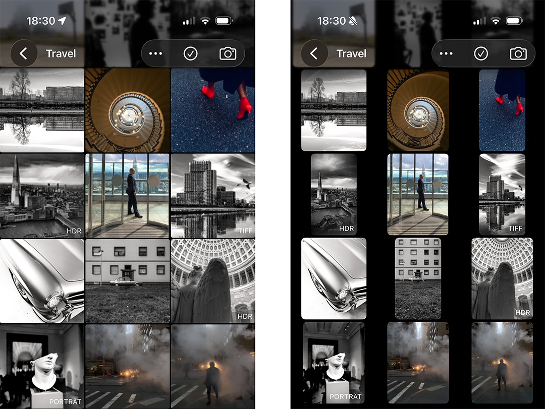 ProCamera Gallery View Options 2026