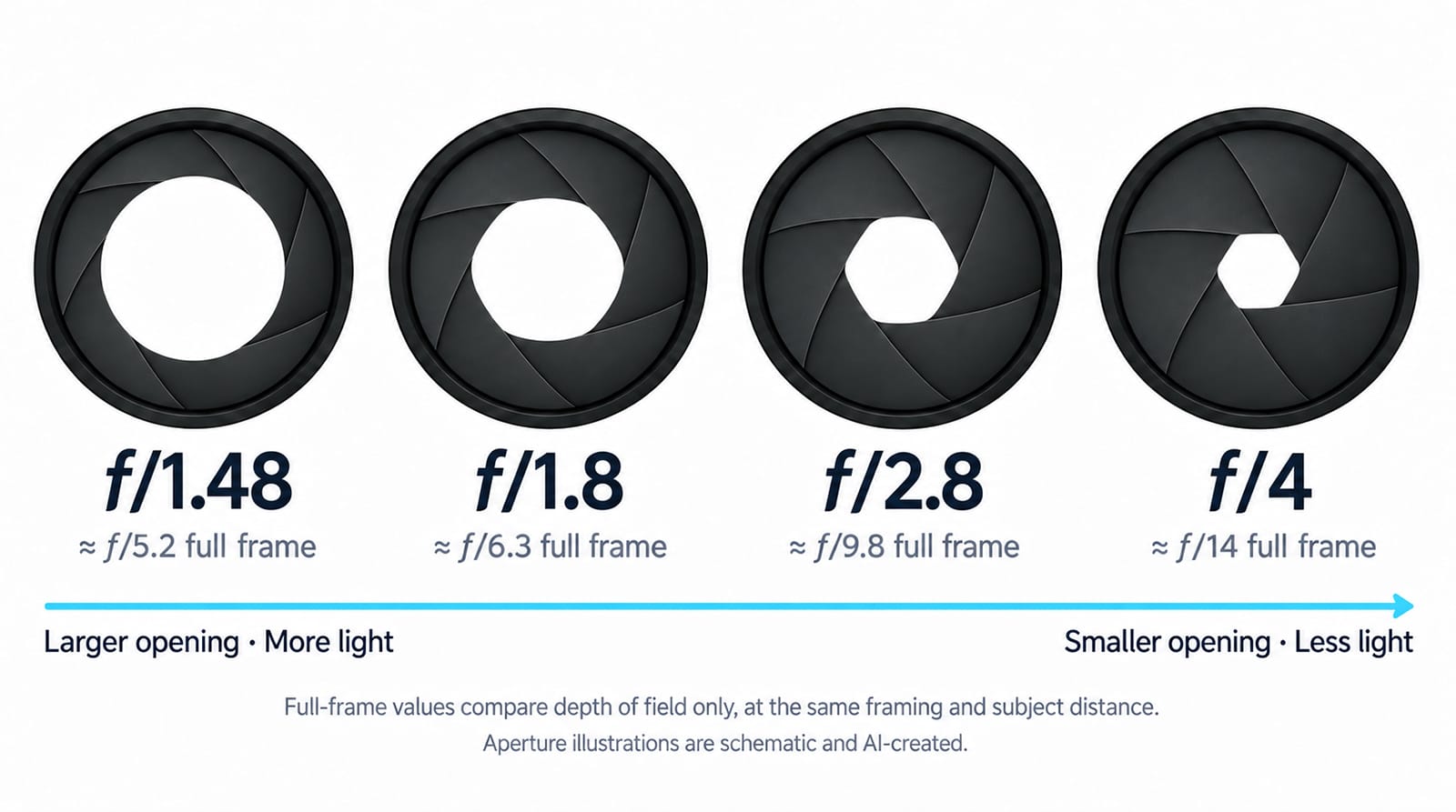 iPhone 18 Pro F Stop Comparison Graphic